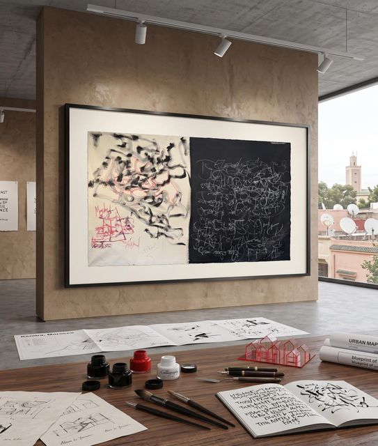 Œuvre de Hamza El Messari — Technique mixte sur toile