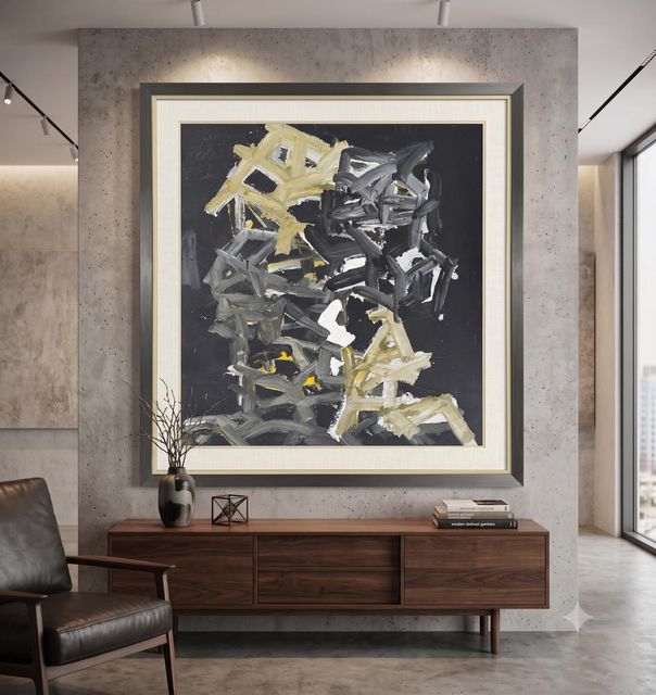 Œuvre de Hamza El Messari — Technique mixte sur toile