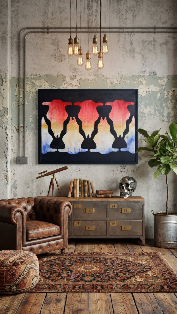 Œuvre de Aymane Boufrakech — Technique mixte sur toile