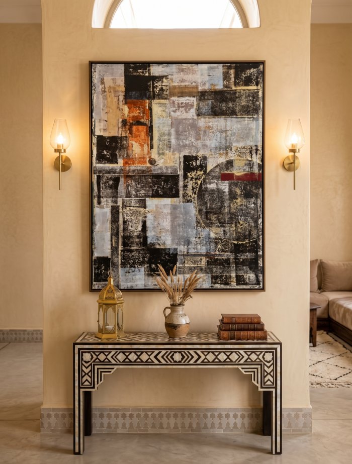 Œuvre de Driss Salioui — Technique mixte sur toile