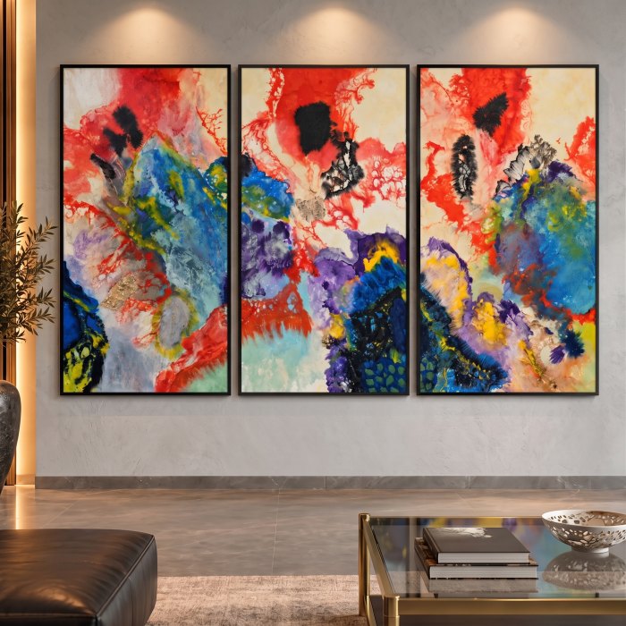 Œuvre de Hind Lahrichi Faraj — Technique mixte sur toile