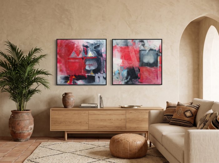 Œuvre de Mohamed Reda Jerraoui — Huile sur toile