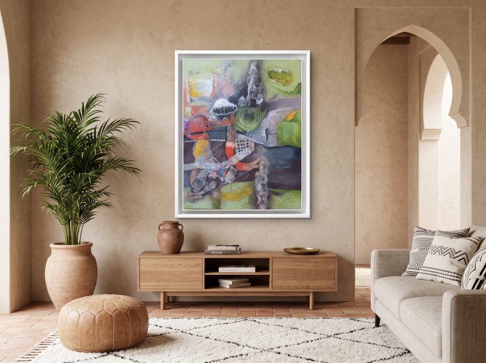 Œuvre de Mohamed Reda Jerraoui — Huile sur toile
